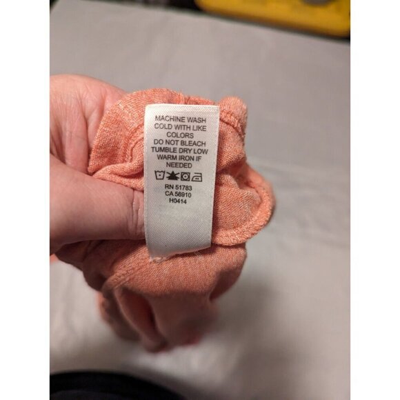 Maurices Women's Size Medium Peach Open Front Sleeveless Cardigan Lightweight - Picture 6 of 8